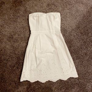 Strapless White Dress